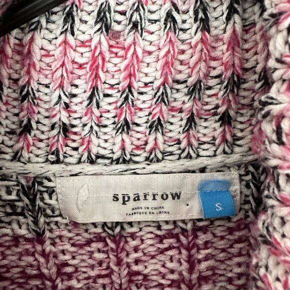 Anthropologie Sparrow r Chunky Knit Sweater Cowl Neck Turtleneck Small Pullover - Picture 3 of 12